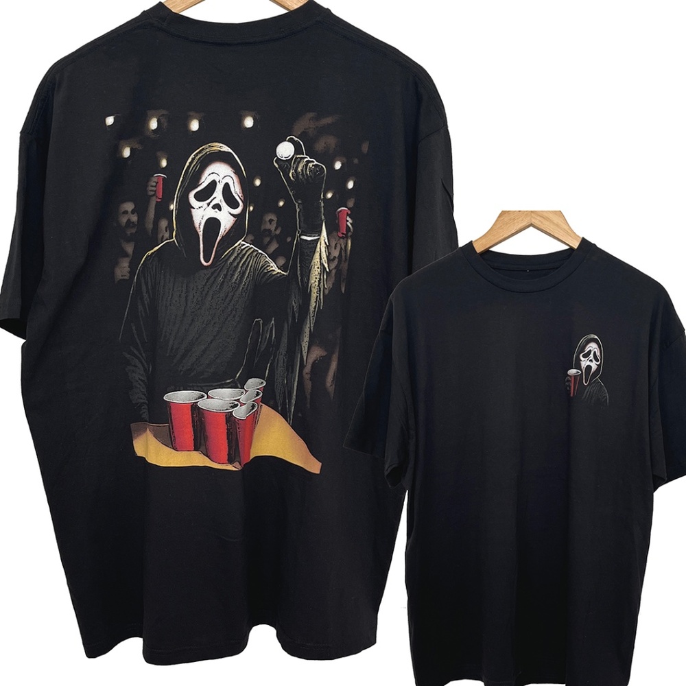 NWOT Ghost Face Beer Pong T-Shirt Men’s Unisex XL